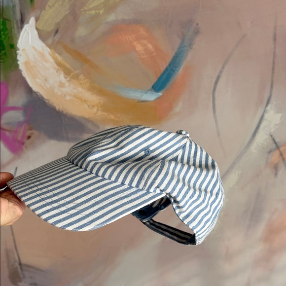 Universal Thread Blue and White Striped Hat - Picture 7 of 7